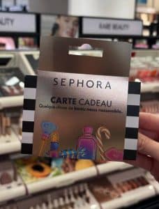 5 bons d'achat "Sephora" de 500 euros