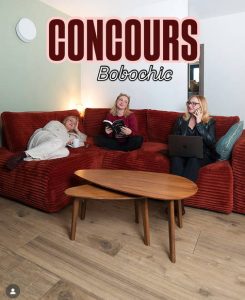 1 canapé convertible en velours Lucien de Bobochic valeur 2 149 €