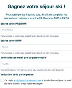 1 séjour au ski pour 4 personnes aux 2 Alpes du 28 mars au 4 avril