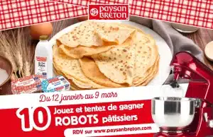 10 robots pâtissiers valeur 249 €