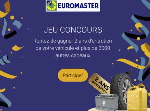 6 lots de 2 ans d'entretien véhicule dans un centre Euromaster valeur 1 000 €
