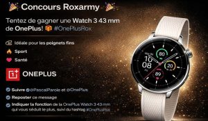 1 montre connectée OnePlus Watch 3 43mm valeur 299 €
