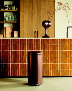 3 poubelles Warm Bronze 30L de Brabantia valeur 121 €