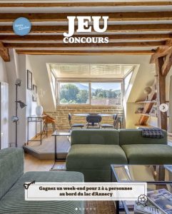 1 séjour pour 2 à 4 personnes au bord du lac d'Annecy à Menthon-Saint-Bernard (74)