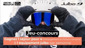 1 séjour au ski pour 4 personnes à Arêches-Beaufort avec 4 forfaits de ski et 4 équipements Julbo