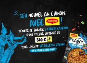 2 bons d'achat "Ulysse Travel" de 500 euros