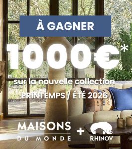 1 bon d'achat "Maisons du monde" de 1000 euros