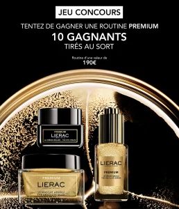 10 routines de 3 soins prémium Lierac valeur 190 €