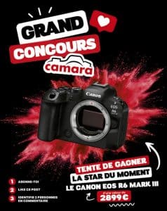 Canon R6 Mark III (boîtier nu) valeur 2 899 €