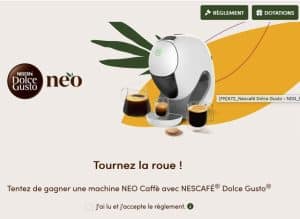 1000 machines à café NESCAFÉ Dolce Gusto NEO Caffè blanche