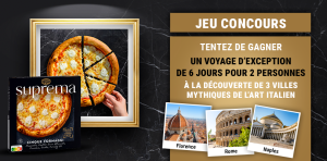 1 voyage de 6 jours pour 2 en Italie avec des activités et une e-carte de 400 euros valeur 4 826 €