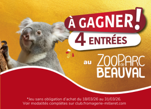 4 entrées au ZooParc de Beauval, classé 4ème plus beau zoo du monde, valeur 140 €