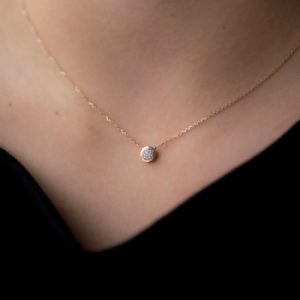 collier or 375 2 tons diamants valeur 475 €