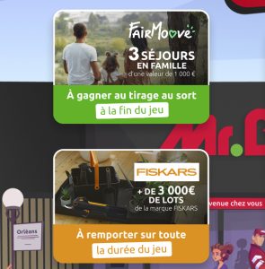 3 cartes cadeaux FairMoove de 1000 euros