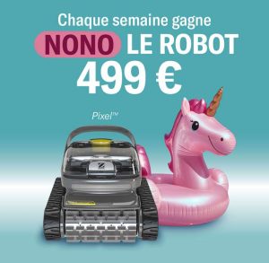 9 robots de piscine Pixels OP32 de Zodiac valeur 499 €