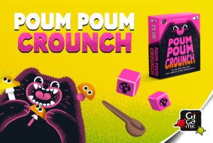 5 jeux de société "Poum Poum Crounch" de Gigamic