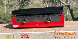 2 planchas gaz Simogas Rainbow Rouge valeur 719 €