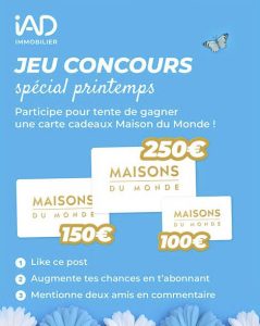 1 carte cadeau "Maisons du Monde" de 250 euros