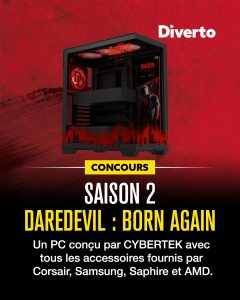 1 PC gaming aux couleurs de "Daredevil : Born Again" valeur 2 230 €
