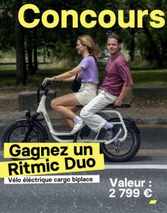 1 vélo électrique Ritmic Duo valeur 2 799 €