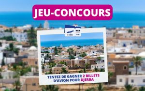 2 billets d'avion aller-retour pour Djerba avec Transavia