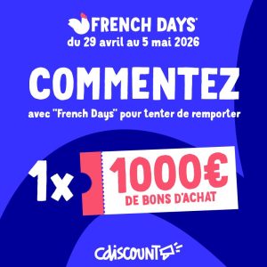 1 bon d'achat "Cdiscount" de 1000 euros