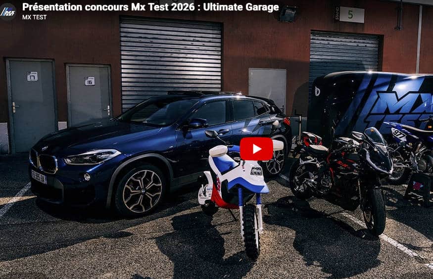 1 voiture BMW X2 + 1 remorque fermée + 3 motos (cross et route) + des accessoires pour le motocross