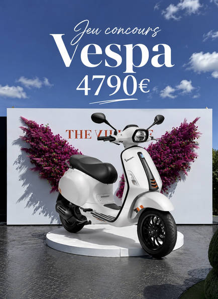 Un scooter Vespa d'une valeur de 4 790 €