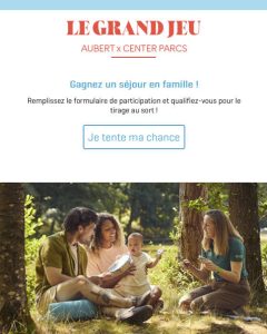 1 week-end de 3 ou 4 nuits pour 4 personnes à Center Parcs