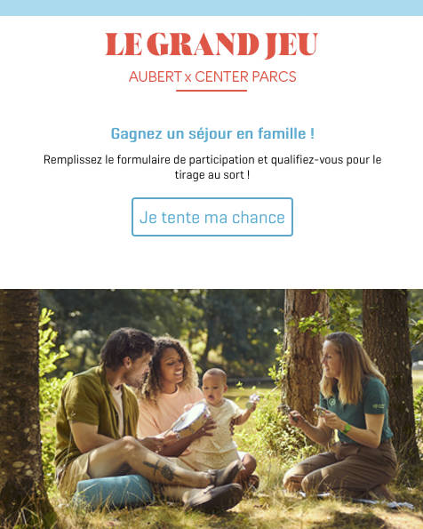 1 week-end de 3 ou 4 nuits pour 4 personnes à Center Parcs
