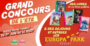 Un séjour familial dans le parc d'attractions Europa-Park proposé par les Bibliothèques Rose et Verte.