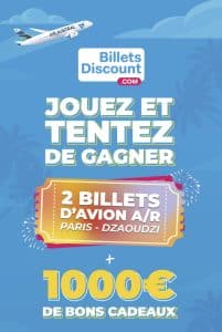 2 Billets d'avion A/R Paris - Dzaoudzi (Mayotte)