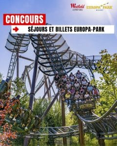1 séjour de 2 jours avec petits-déjeuner pour 4 personnes à Europa-Park en Allemagne valeur 906 €