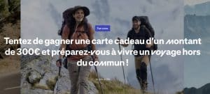1 bon d'achat "Decathlon Travel" de 300 euros