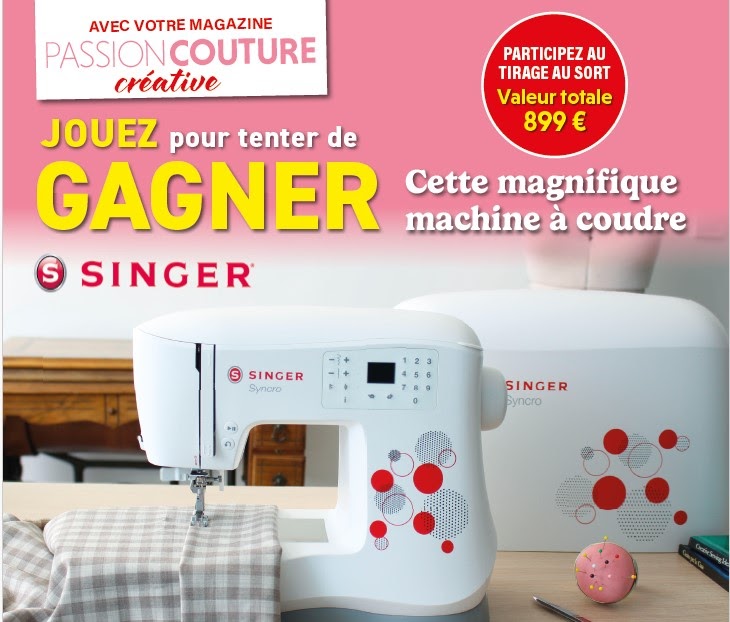 1 machine à coudre Singer valeur 899 €