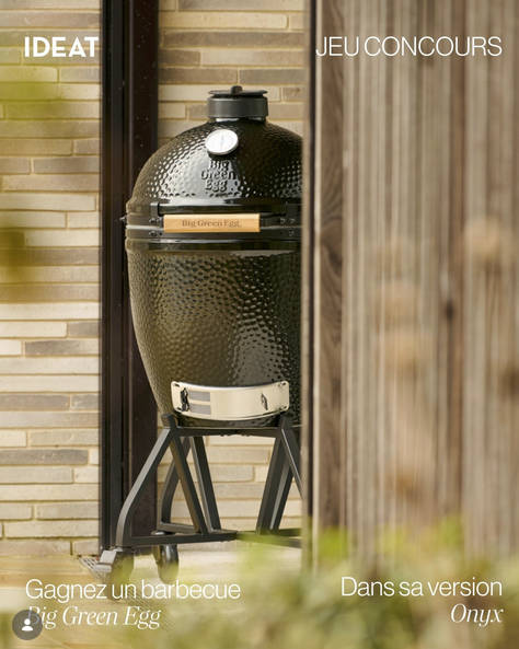 1 barbecue Big Green Egg Large The Onyx sur chariot valeur 2 690 €