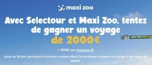 1 bon d'achat "Selectour" (voyages) de 2000 euros