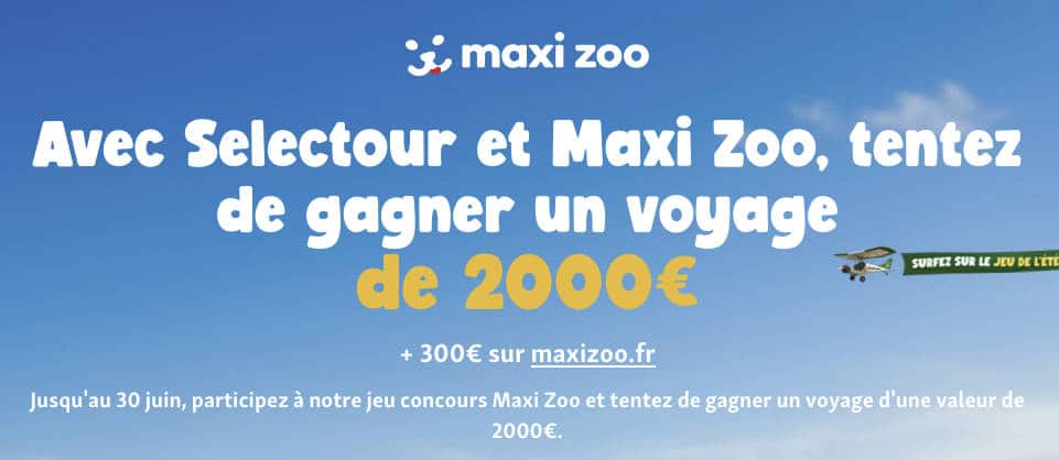 1 bon d'achat "Selectour" (voyages) de 2000 euros