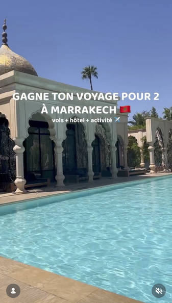 1 séjour de 3 nuits pour 2 personnes en demi-pension dans un riad à Marrakech incluant un dîner et une activité