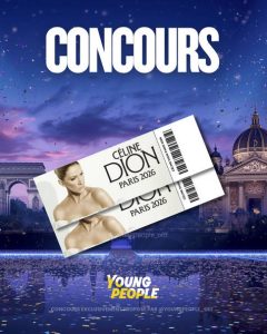 2 places assises catégorie or pour le concert de Céline Dion le 10 octobre à Paris