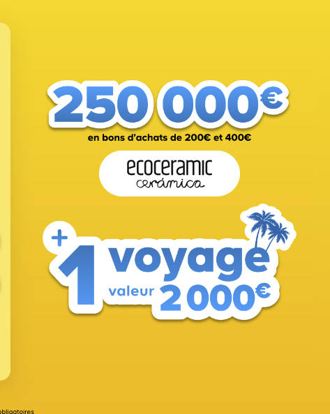 1 bon voyage d’une valeur de 2 000€