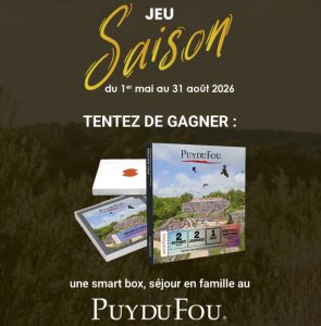 1 Smartbox, un séjour en famille au "Puy du Fou"