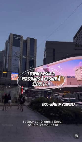 1 voyage à Séoul de 10 jours