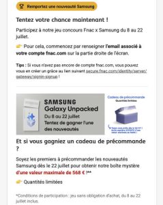 1 smartphone de la nouvelle Gamme Samsung Z
