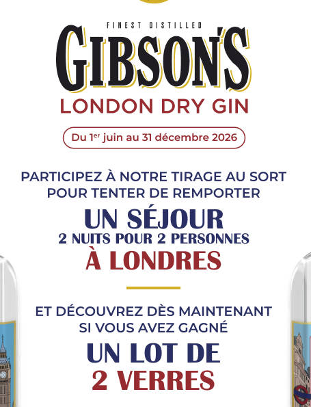 1 séjour de 3 jours pour 2 personnes à Londres valeur 500 €