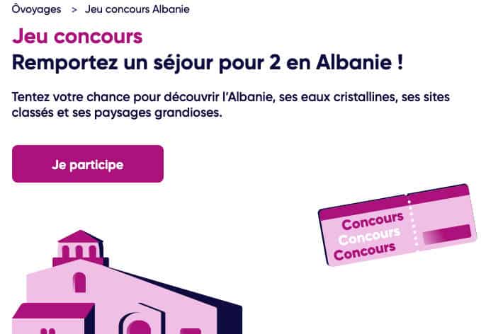 voyage de 7 jours pour 2 personnes en Albanie
