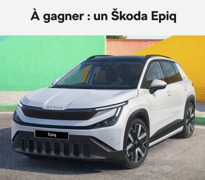 1 voiture électrique Škoda Epiq (28 000 euros)