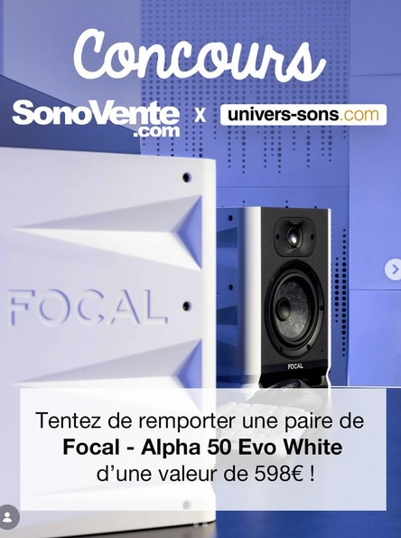 1 paire d'enceintes Focal Alpha 50 Evo