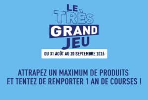1 an de courses sous la forme de 2500 euros en cartes cadeaux ALDI