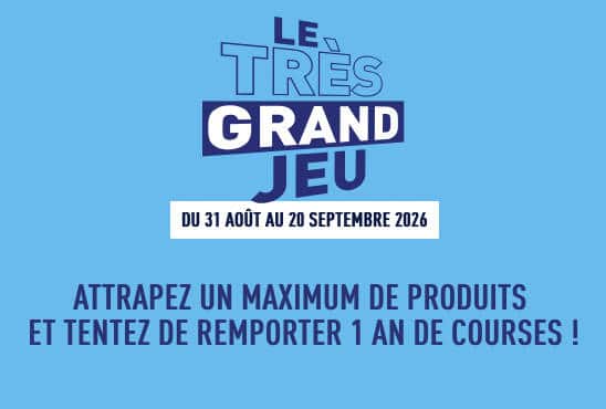 1 an de courses sous la forme de 2500 euros en cartes cadeaux ALDI